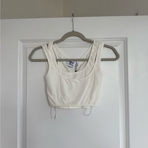 Princess Polly White Crop Top